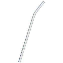 Glas Strohhalm (200x8 mm) durchsichtig für Kalt- und Heißgetränke