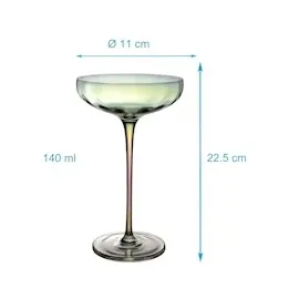 Intirilife Martini Glas 0,14 l 2-tlg.