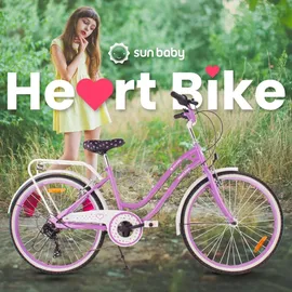 SUN BABY Heart Bike 24 Zoll RH 0 cm lila