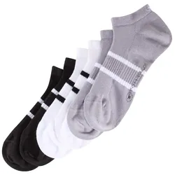 TOM TAILOR Herren Sneakersocken im 6er-Pack, schwarz, Gestreift, Gr. 43-46