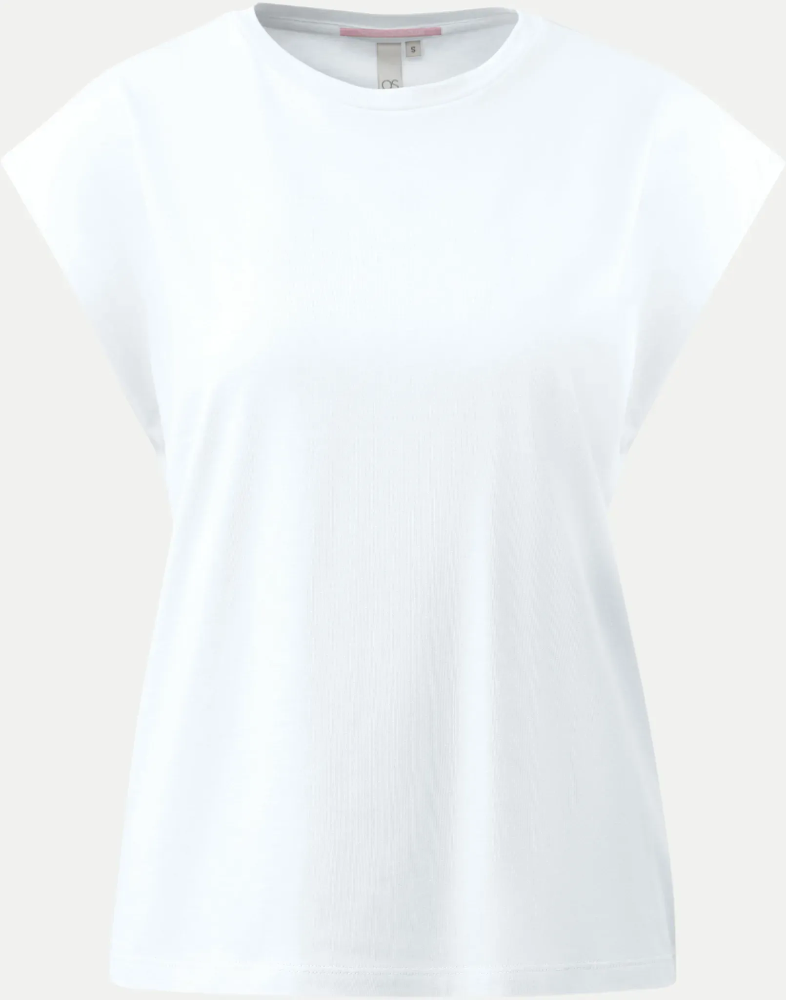 T-Shirt mit überschnittener Schulter Weiß M