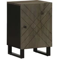 Badschrank Schwarz 38x33x58 cm Massivholz Mango