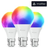 Nanoleaf Essentials Matter Smart Bulb B22 LED-Leuchtmittel 3er-Pack
