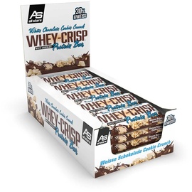 ALL STARS Whey-Crisp Protein White Chocolate Cookie Crunch Riegel 24 x 50 g