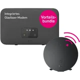 Telekom Speedport Smart 4 Plus Router & Speed Home WLAN Repeater im Set, Wi-Fi 6 I Glasfaser-Modem mit Mesh-Technologie, inkl. DECT Basis I Dualband Highspeed-Verstärker, Plug & Play per WPS, 2X LAN