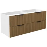 duschspa Waschtisch Unterschrank Waschtischunterschrank Waschbeckenunterschrank Badschrank, 50-120cm Hängeschrank, Matt / Hochglanz 120 cm x 52 cm x 46.3 cm