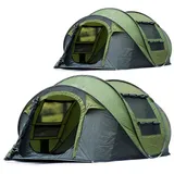 Tourtecs Sitzbank 2x 4-5 Personen Zelt # PZ3 Wurfzelt Pop-Up Zelt Spar-Set