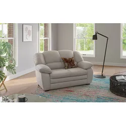 2-Sitzer COTTA "Casino", grau (hellgrau), B:159cm H:88cm T:92cm, 100% Echtleder, Sofas, Polstergarnitur, auch als Set erhältlich