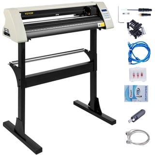 VEVOR 720mm Vinyl cutter 28 Zoll Vinyl Cutter Plotter Maschine Weiß Vinyl Schneideplotter 630 mm Schneidbreite Cutting Plotter Device Schneider Plotter mit Ständer