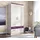 Priess Drehtürenschrank 94 x 193 x 56 cm Lila/Weiß