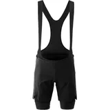 Gonso Essential Shorts 2in1 M«, Enganliegende Radhose mit Träger und Shorts (2in1) schwarz