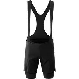 Gonso Essential Shorts 2in1 M«, Enganliegende Radhose mit Träger und Shorts (2in1) schwarz