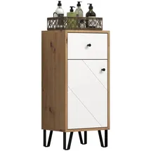 trendteam Touch Standschrank 36 x 79 x 29 cm Weiß Kunststoff/Metall/MDF