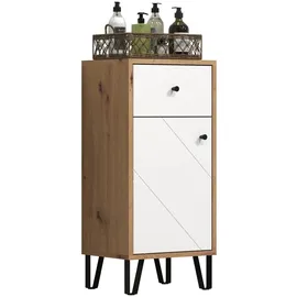 trendteam Touch Standschrank 36 x 79 x 29 cm Weiß Kunststoff/Metall/MDF