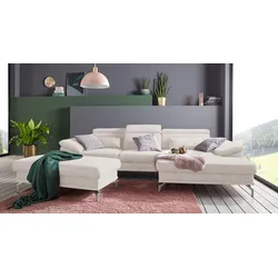 Polsterhocker SIT & MORE "Scorpio", beige (linen), B:138cm H:46cm T:71cm, Hocker, inklusive Federkern