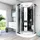 AcquaVapore D58-13T1 Komplettdusche 90 x 90 cm Schwarz Sicherheitsglas ESG