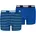 BOYS EVERYDAY STRIPED 2er-Pack Kinder Unterhose blau 146/152