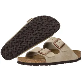 Birkenstock Arizona Soft Footbed Suede Leather Sandalen - Taupe - 50