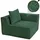 Mendler Loungesessel Stoff 63 x 97 x 97 cm Grün mit Kissen