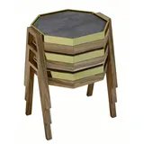 JV Möbel Couchtisch Set Schwarz Holz 40 x 35 x 40 cm