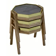JV Möbel Couchtisch Set Schwarz Holz 40 x 35 x 40 cm