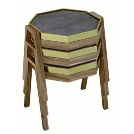 JV Möbel Couchtisch Set Schwarz Holz 40 x 35 x 40 cm