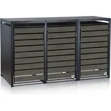 Zelsius Mülltonnenbox 3er 120-240 l anthrazit