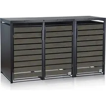 Zelsius Mülltonnenbox 3er 120-240 l anthrazit
