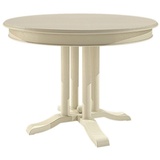 Casamia Esstisch Esstisch rund ausziehbar ø 110 cm Allegro mit Klappeinlage Pinie mass. beige