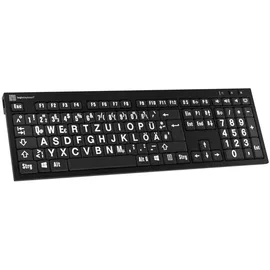 LogicKeyboard LKB-LPWB-BJPU-DE schwarz/weiß