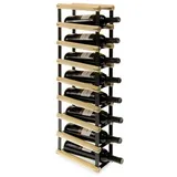 Proregal Weinregal, Natur, Holz, Kiefer, Rechteckig, 12.5x82.5x24.5 cm, Wohnzimmer, Regale, Weinregale