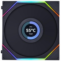 Lian Li Uni Fan TL LCD 120 RGB Reverse Blade, schwarz, 120mm (12RTLLCD1B)