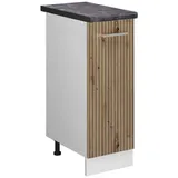 Vicco Apothekerschrank, Eiche Artisan, Weiß, Holzwerkstoff, 2 Fächer, 1 Schubladen, Rechteckig, 30x81.6x60 cm, Küchen, Küchenmöbel, Küchenschränke, Apothekerschränke