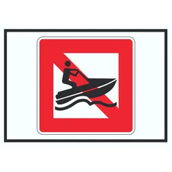 Jetski fahren verboten Symbol A5 (148x210mm)