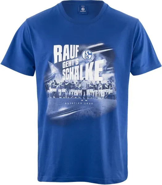 FC Gelsenkirchen-Schalke 04 e.V Aufstieg 2026 T-Shirt Blau