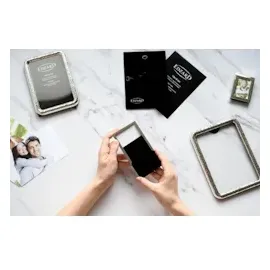 Edzard 3er Set Bilderrahmen Genua (6x9 cm, edel versilbert, anlaufgeschützt