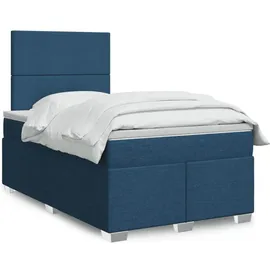 vidaXL Boxspringbett 180 x 200 cm Blau