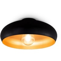 B.K.Licht Deckenleuchte »BK_DL1269 LED Deckenlampe, Ø39,5cm, Retro, Vintage, Schwarz-Gold«,