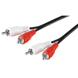 goobay Audio-Video-Kabel 2x Cinch-Stecker / 2x Cinch-Stecker 0,5m (50097)