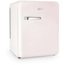 H.Koenig Mini Bar Vintage 31L TOAD6, Kompakter Mini-Kühlschrank, Temperatur einstellbar 6°-15°C, 24 dB, Farbe Rosa