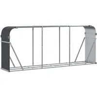 vidaXL Kaminholzregal Verzinkter Stahl 234 x 45 x 100 cm Anthrazit