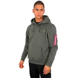 Alpha Industries Back Print Kapuzenpullover Dark Olive M