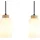 GLOBO Pendelleuchte 3-flg. 60 cm Holz braun