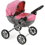 Bayer Chic 2000 Puppenwagen Lilli, Kleiner Puppenwagen für die jüngsten Puppenmuttis, Melange Pink