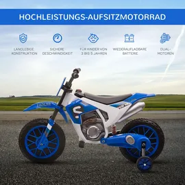 Homcom Elektromotorrad Kinder blau (1-tlg)