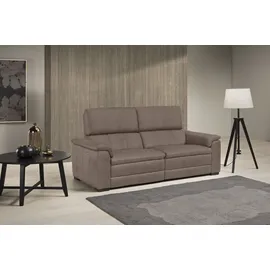 Egoitaliano 2,5-Sitzer EGOITALIANO "Capucine Breite 200cm, hoher Sitzkomfort", braun (mud), B:200cm H:99cm T:97cm, Sofas, wahlweise mit elektrisch oder manuell verstellbarer Relaxfunktion
