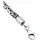 KUZZOI Twisted Armband Schwarz 925 Sterling Silber 23 cm