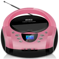 Cyberlux Tragbarer CD-Player Boombox CD/MP3 USB Kinder Radio pink