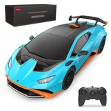 Rastar RC-Auto Lamborghini Huracan 1:24 CH RTR blau (23177)