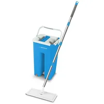 Esperanza Wischmopp mit Eimer EHS004, blau, weiß, Mikrofaser